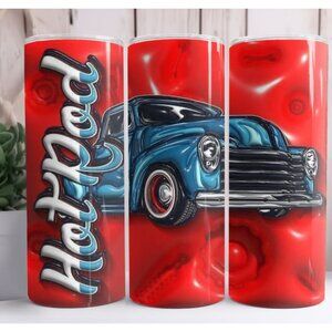 Hot Rod Old Truck 20oz Skinny Tumbler Insulated Cup